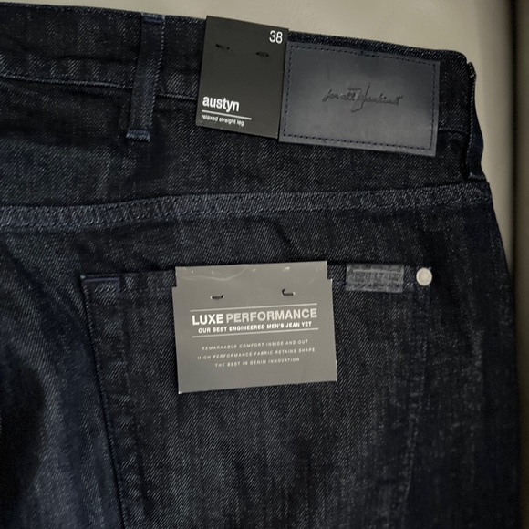 NWT - 7 For All Mankind Men’s Luxe Performance Relaxed Straight Jeans - Size 38 - Picture 7 of 9